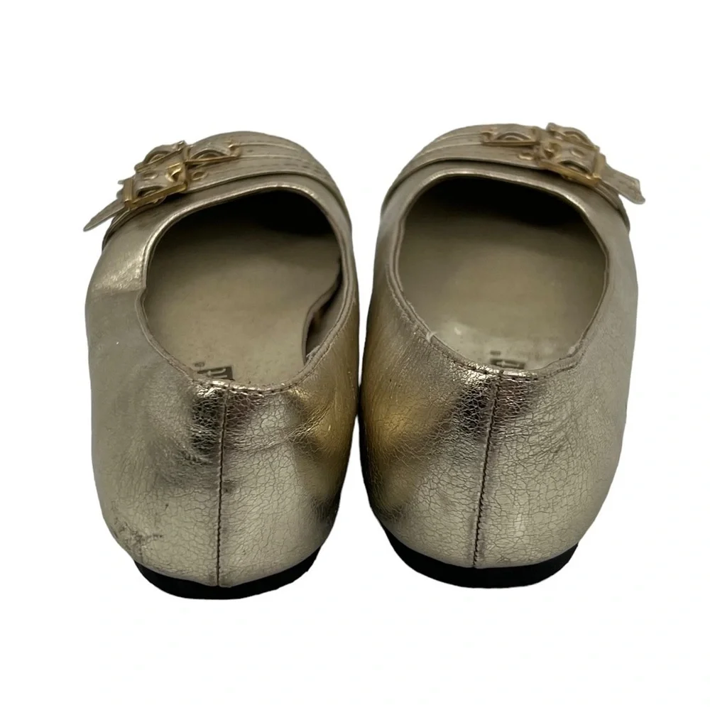Smart Fit Gold Slip On Ballet Flats Size 12 1/2 Girl’s